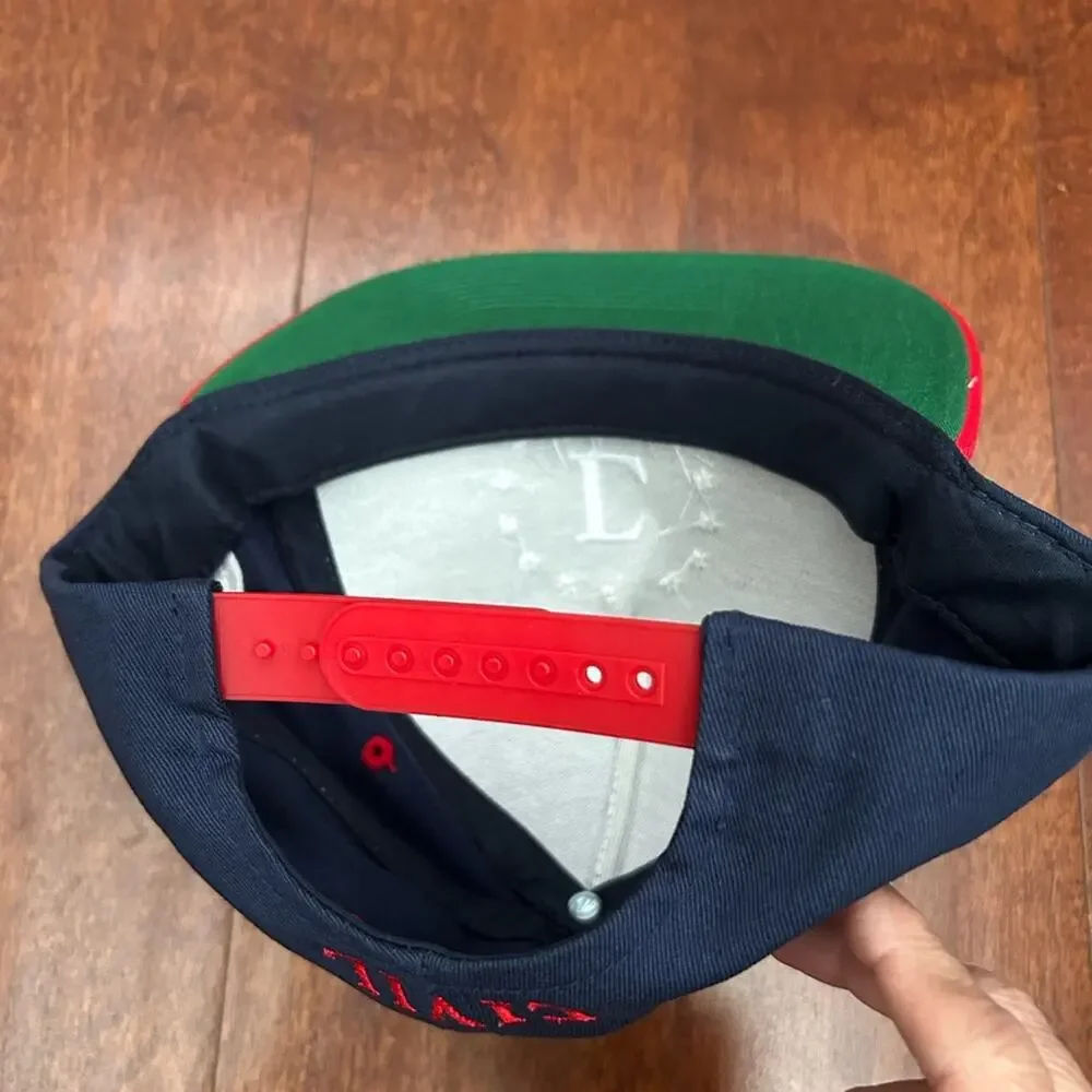 Civil Regime Navy and Red Baseball Cap with White Embroidered Lettering, NWOT